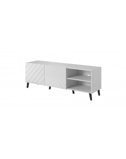 RTV cabinet ABETO 150x42x52 white/white glossy