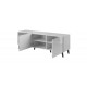 RTV cabinet ABETO 150x42x52 white/white glossy