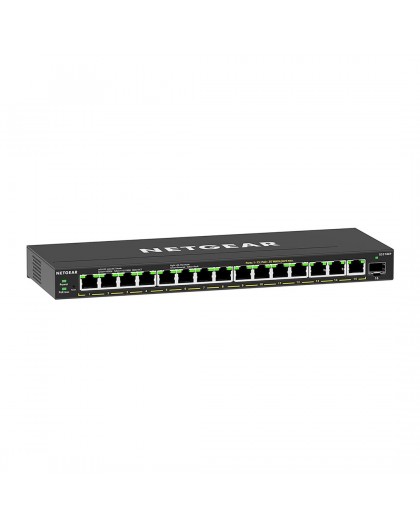 NETGEAR GS316EP-100PES network switch Managed Gigabit Ethernet (10/100/1000) Power over Ethernet (PoE) Black