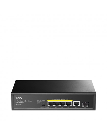Cudy GS1005PTS1 network switch Gigabit Ethernet (10/100/1000) Power over Ethernet (PoE) Black