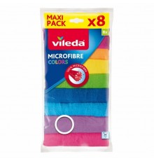 Cleaning Cloth Vileda Microfibre Colors 8 pcs