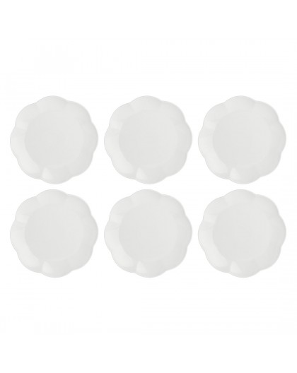 Set of 6 Villadeifiori dinner plates - White, 26 cm