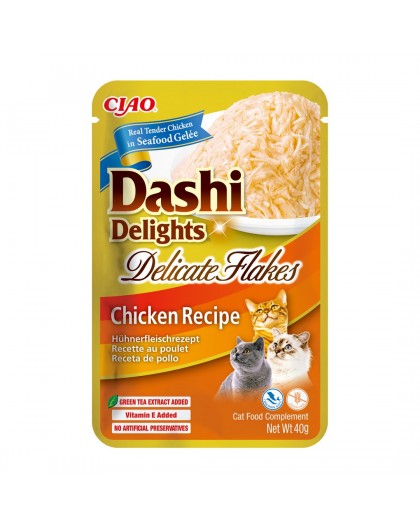 INABA CAT Dashi Delights Delicate Flakes Chicken - cat treat - 40g