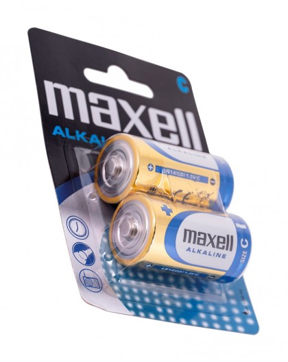 MAXELL battery alkaline LR14, 2 pcs.