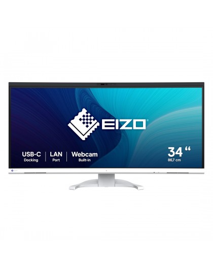 EIZO FlexScan EV3450XC-WT LED display 86.6 cm (34.1") 3440 x 1440 pixels UltraWide Quad HD White