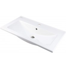 Built-in ceramic basin with faucet space