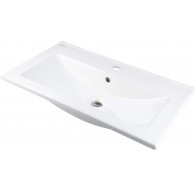 Built-in ceramic basin with faucet space