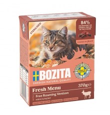 BOZITA Fresh Menu Sterilised Venison - wet cat food - 370g