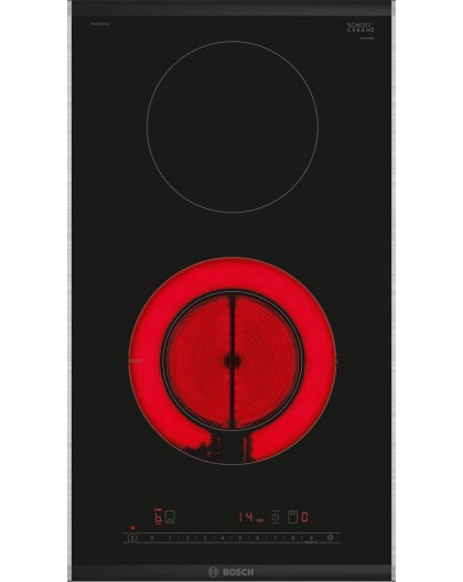 Bosch Serie 6 PKF375FP2E hob Black Built-in 30 cm Ceramic 2 zone(s)
