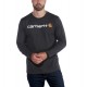 Carhartt Core Logo Sweatshirt L/S - carbon