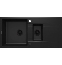 1.5-bowl granite sink with drainer