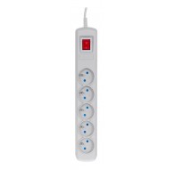 Activejet grey power strip with cord ACJ COMBO 5G/3M/BEZP. AUT/S