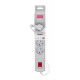Activejet grey power strip with cord ACJ COMBO 5G/3M/BEZP. AUT/S