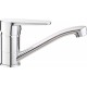 Basin mixer with swivel spout