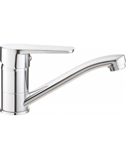 Basin mixer with swivel spout