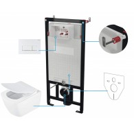 6-in-1 concealed toilet set