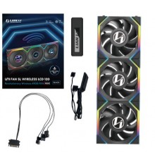 Lian Li UNI FAN SL Wireless LCD 120 Computer case 12 cm Black 3 pc(s)