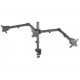 Manhattan TV & Monitor Mount, Desk, Double-Link Arms, 3 screens, Screen Sizes: 10-27", Black, Clamp Assembly, Triple Screen, VES