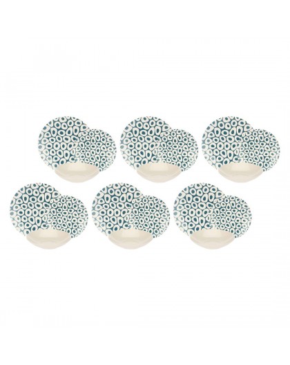 ROSE&TULIPS SEA STONES Dinner service for 6 people