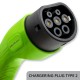 Qoltec Mobile EV Car Charger Adjustable 2in1 Type2 | 11kW | 3 Phases | CEE 5 PIN| LCD |Portable | Wallbox | 5m