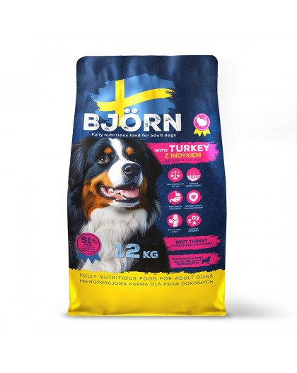 BJORN with Turkey - dry dog food - 12kg