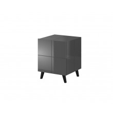 Cama bedside table REJA graphite grey gloss/graphite grey gloss
