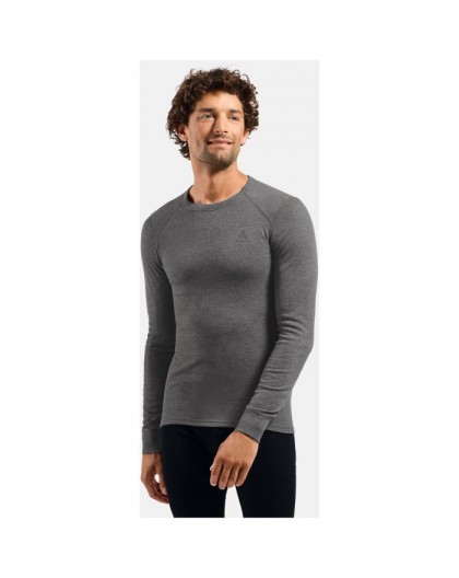 Odlo BL TOP crew neck s/s ACTIVE WARM long-sleeved thermal underwear, size S, dark grey