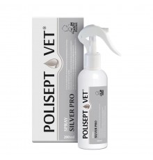 JM SANTE Polisept Vet Spray Silver Pro - wound solution for dogs and cats – 200 ml