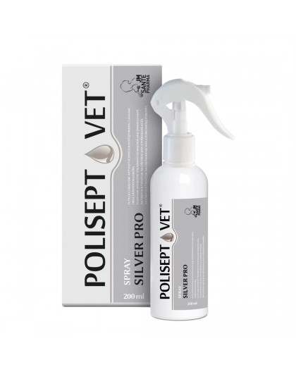 JM SANTE Polisept Vet Spray Silver Pro - wound solution for dogs and cats – 200 ml