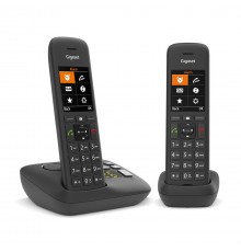 Gigaset C575A Duo Analog/DECT telephone Caller ID Black