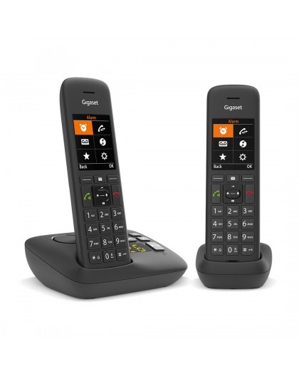 Gigaset C575A Duo Analog/DECT telephone Caller ID Black