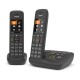 Gigaset C575A Duo Analog/DECT telephone Caller ID Black