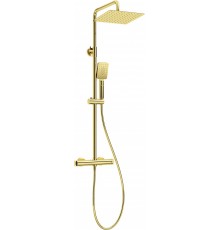 Rain shower with thermostatic shower mixer