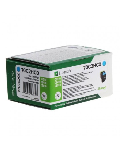 Lexmark 702HC R toner cartridge 1 pc(s) Original Cyan