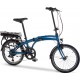 Snapp City-E folding electric bicycle, blue