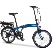 Snapp City-E folding electric bicycle, blue