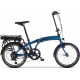 Snapp City-E folding electric bicycle, blue
