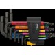 Hex key set 950/9 Hex-Plus multicolour 9 pieces