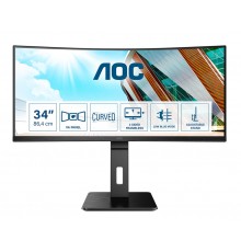 AOC P2 CU34P2A LED display 86.4 cm (34") 3440 x 1440 pixels Quad HD Black