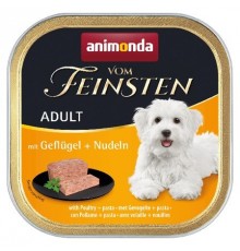 ANIMONDA Vom Feinsten Adult Poultry and pasta - wet dog food - 150g