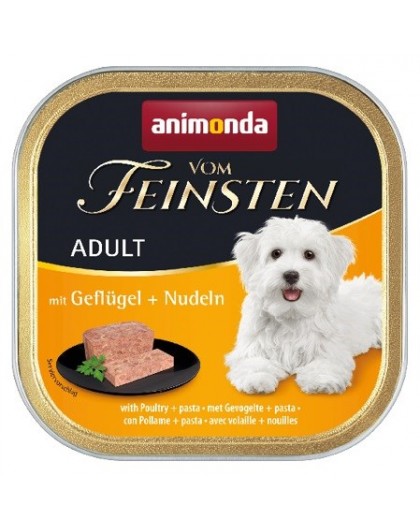 ANIMONDA Vom Feinsten Adult Poultry and pasta - wet dog food - 150g