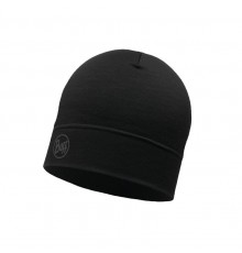BUFF MERINO LIGHTWEIGHT BEANIE SOLID BLACK onesize cap Standard