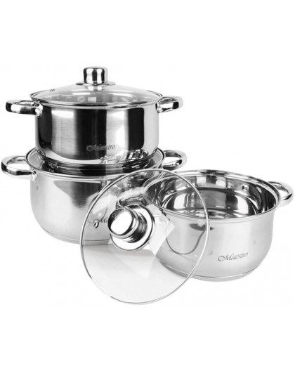 MAESTRO MR-2020-6M Cookware set 6 pieces
