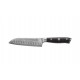 Kohersen Elegance Ebony Wood Santoku knife Damascus steel 12.7 cm