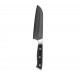 Kohersen Elegance Ebony Wood Santoku knife Damascus steel 12.7 cm