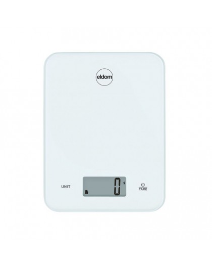 Electric kitchen scale, ARI, glass plate, white, up to 10 kg