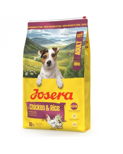 JOSERA Adult Mini Chicken & Rice - dry dog food - 900g