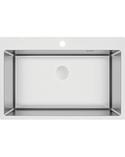 Steel sink single-bowl
