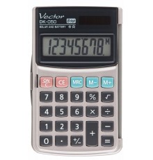 Vector DK-050 Pocket Calculator, Grey
