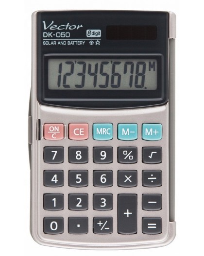 Vector DK-050 Pocket Calculator, Grey